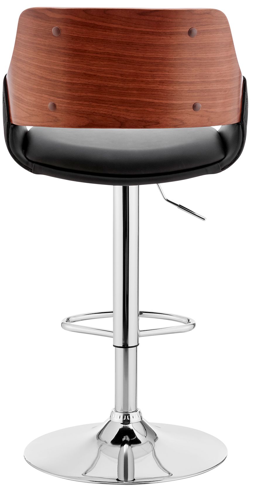 Image 6 Colby Black Faux Leather Swivel Adjustable Stool more views