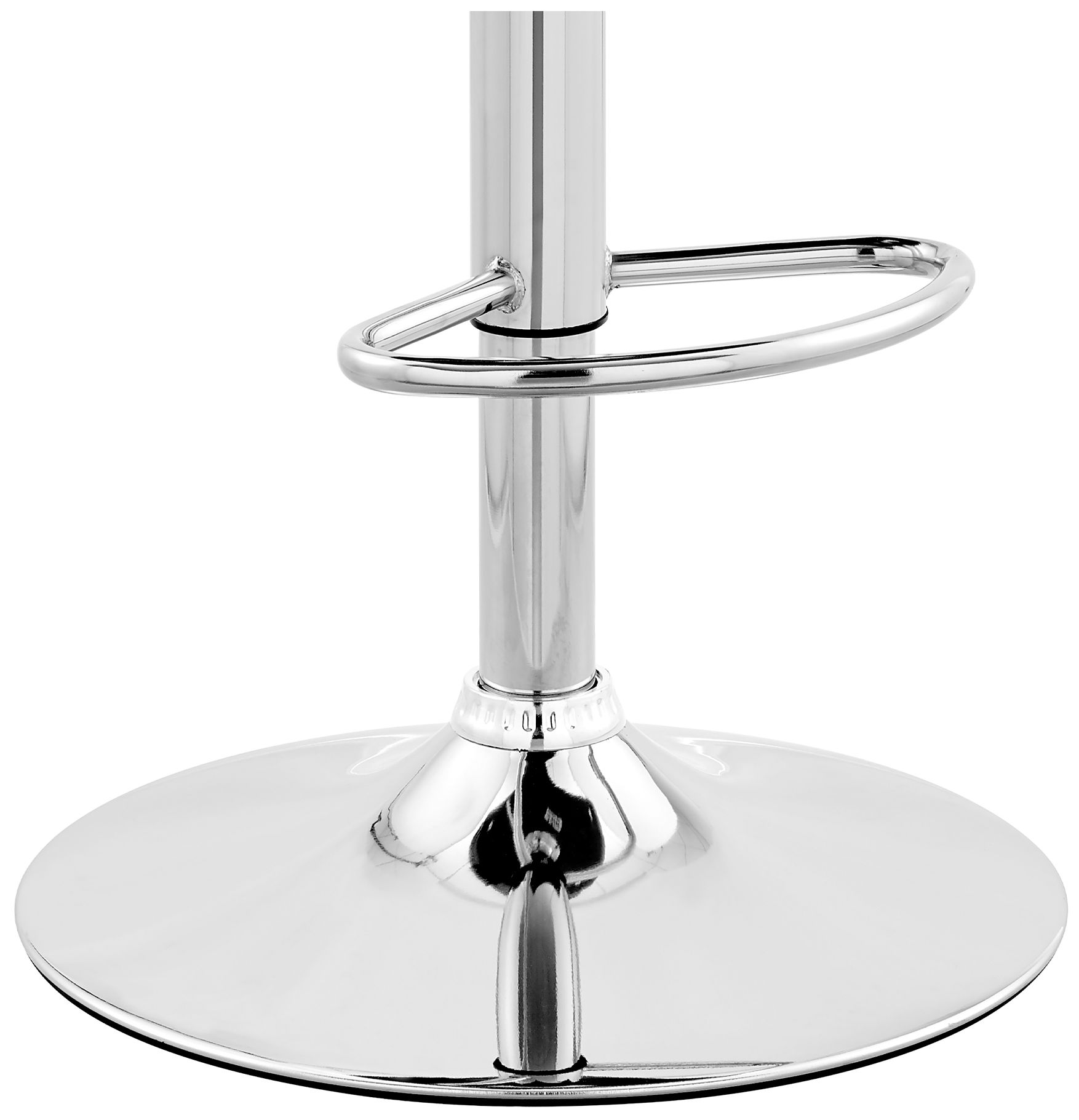 Colby Black Faux Leather Swivel Adjustable Stool