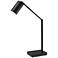 Colby Black Painted Metal LED Touch Desk Lamp with USB Port