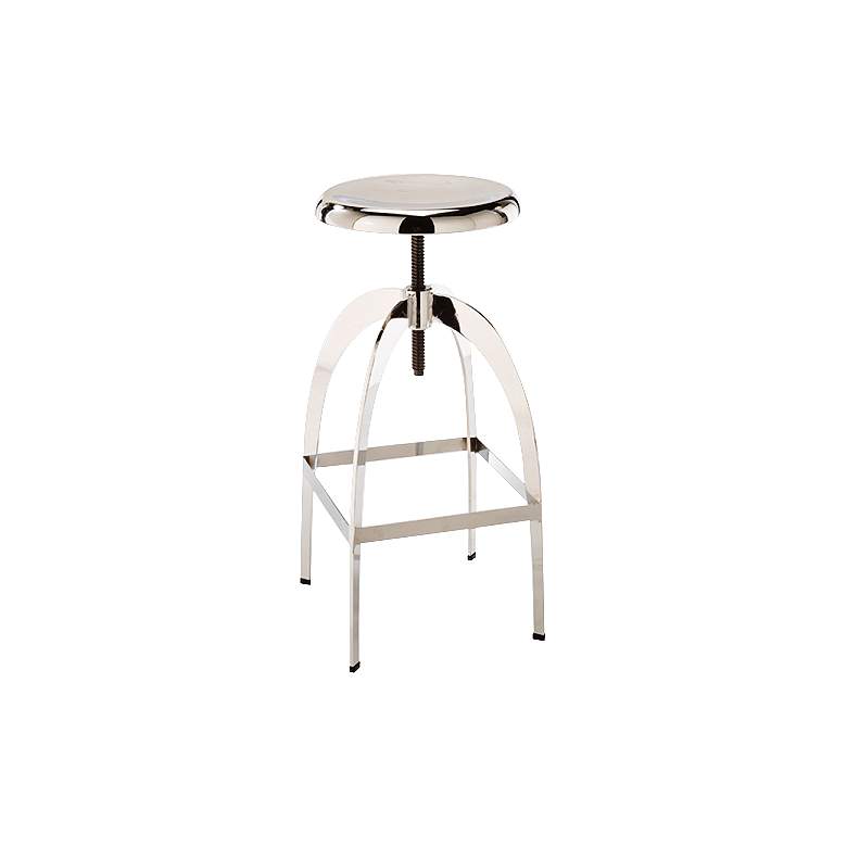 Image 1 Colby Chrome Adjustable Swivel Bar Stool