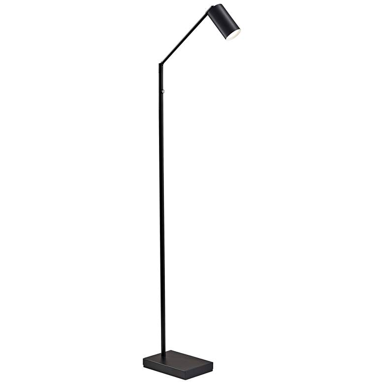 Image 1 Colby Matte Black Adjustable Touch Dimmer LED Floor Lamp