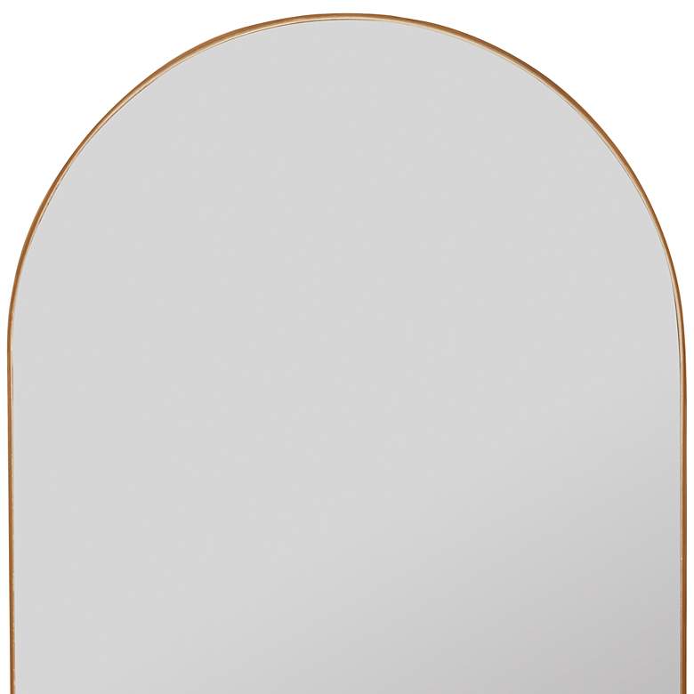 Image 4 Colca Gold 16 1/4" x 30 3/4" Medicine Cabinet Arched Mirror more views