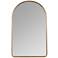 Colca Gold Leaf 24" x 38" Arched Top Wall Mirror