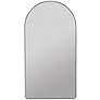 2_Colca Matte Black 30" x 16" Metal Arch Recessed-Capable Medicine