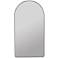 Colca Matte Black 30" x 16" Metal Arch Recessed-Capable Medicine