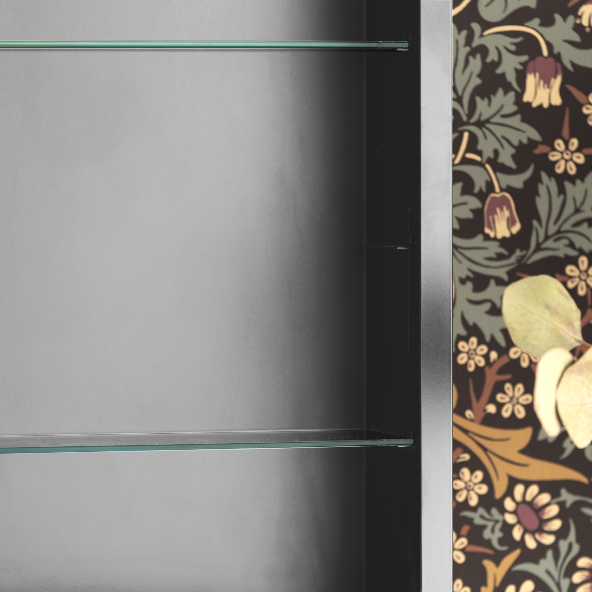 Colca Silver 16 1/4" x 30 3/4" Medicine Cabinet with Mirror