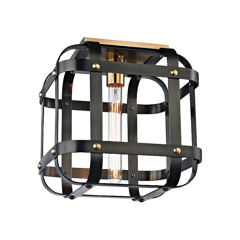 Image 1 Colchester 11 3/4" Wide Aged Old Bronze Ceiling Light
