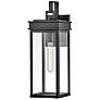 1_Cole 18 1/2" High Black Rectangular Outdoor Wall Light