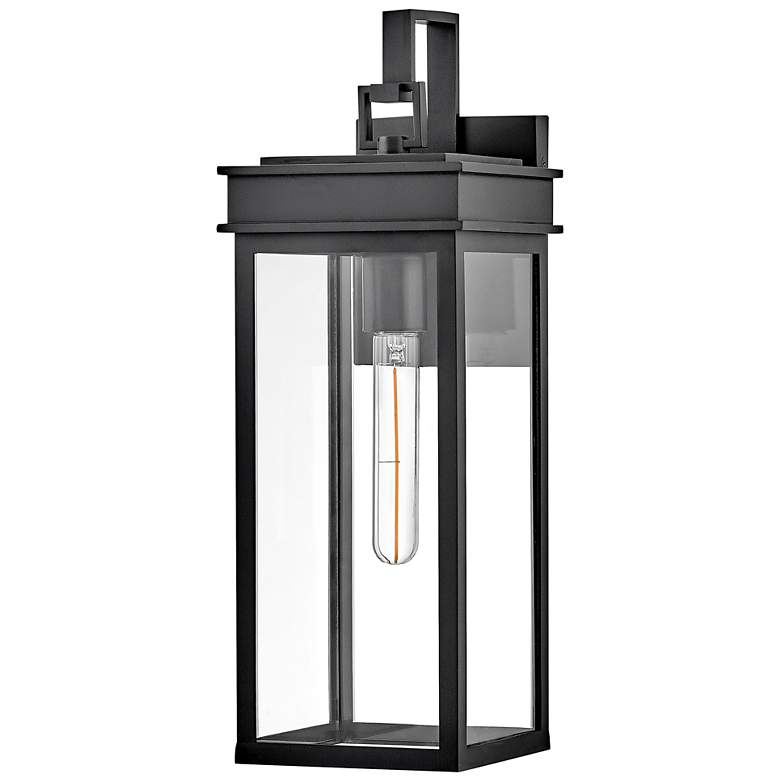Image 2 Cole 18 1/2" High Black Rectangular Outdoor Wall Light more views