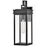 2_Cole 18 1/2" High Black Rectangular Outdoor Wall Light more views