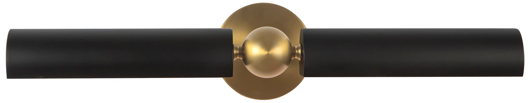 Image 2 Cole 23-in Brushed Gold and Matte Black Wall/Picture Light