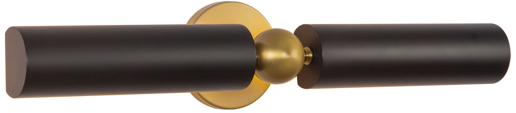 Image 7 Cole 23-in Brushed Gold and Matte Black Wall/Picture Light more views