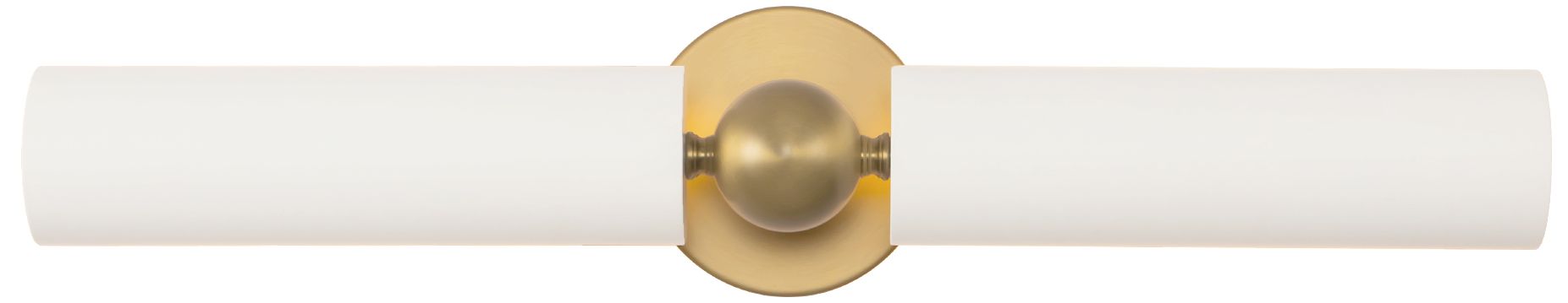 Image 5 Cole 23-in Brushed Gold and White Wall/Picture Light more views