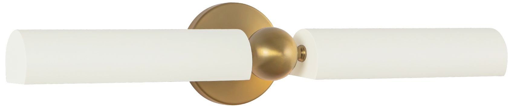 Image 6 Cole 23-in Brushed Gold and White Wall/Picture Light more views