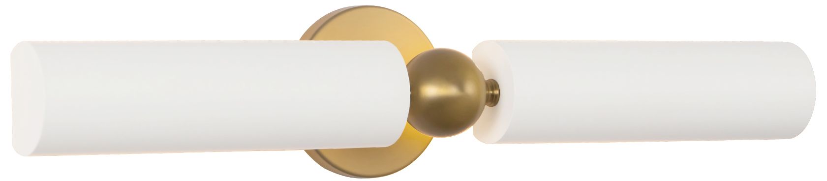 Image 7 Cole 23-in Brushed Gold and White Wall/Picture Light more views