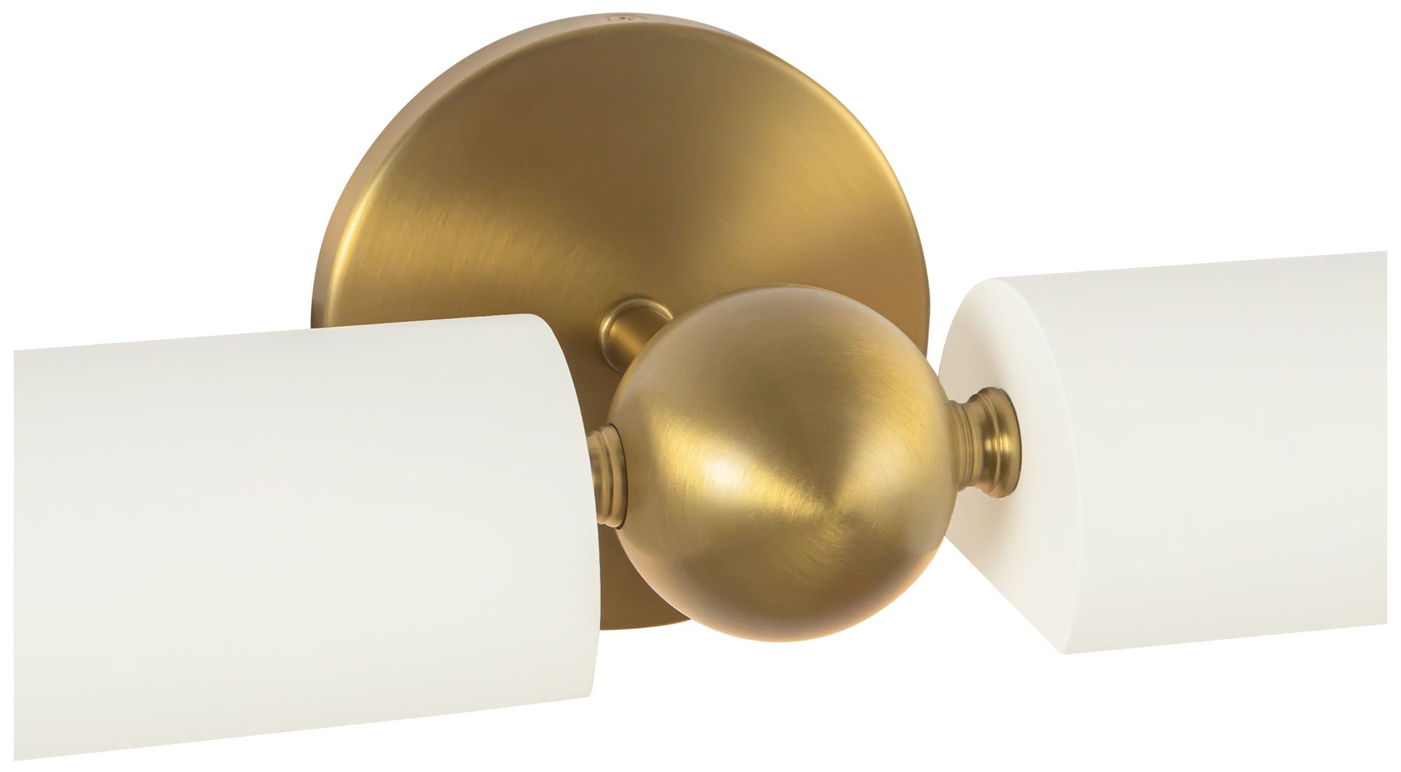 Cole 23-in Brushed Gold and White Wall/Picture Light