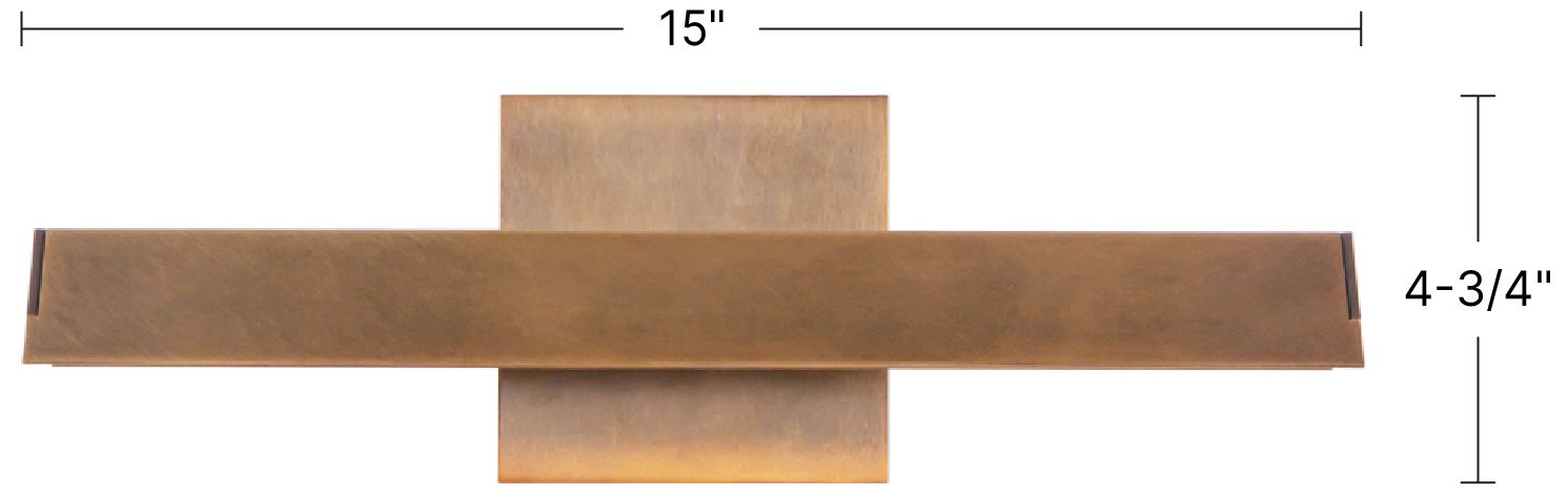 Cole 23-in Brushed Gold and White Wall/Picture Light