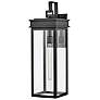 1_Cole 25" High Black Rectangular Outdoor Wall Light