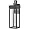 Cole 25" High Black Rectangular Outdoor Wall Light