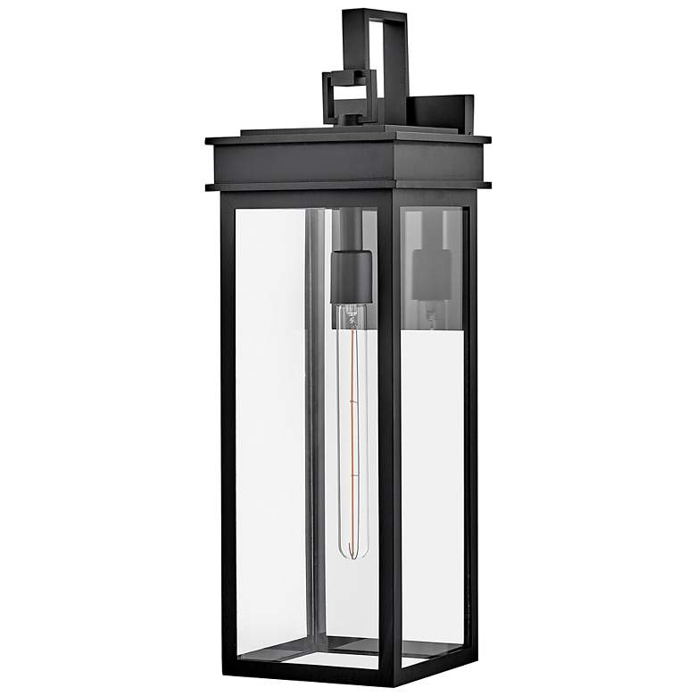 Image 2 Cole 25" High Black Rectangular Outdoor Wall Light more views