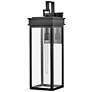 2_Cole 25" High Black Rectangular Outdoor Wall Light more views