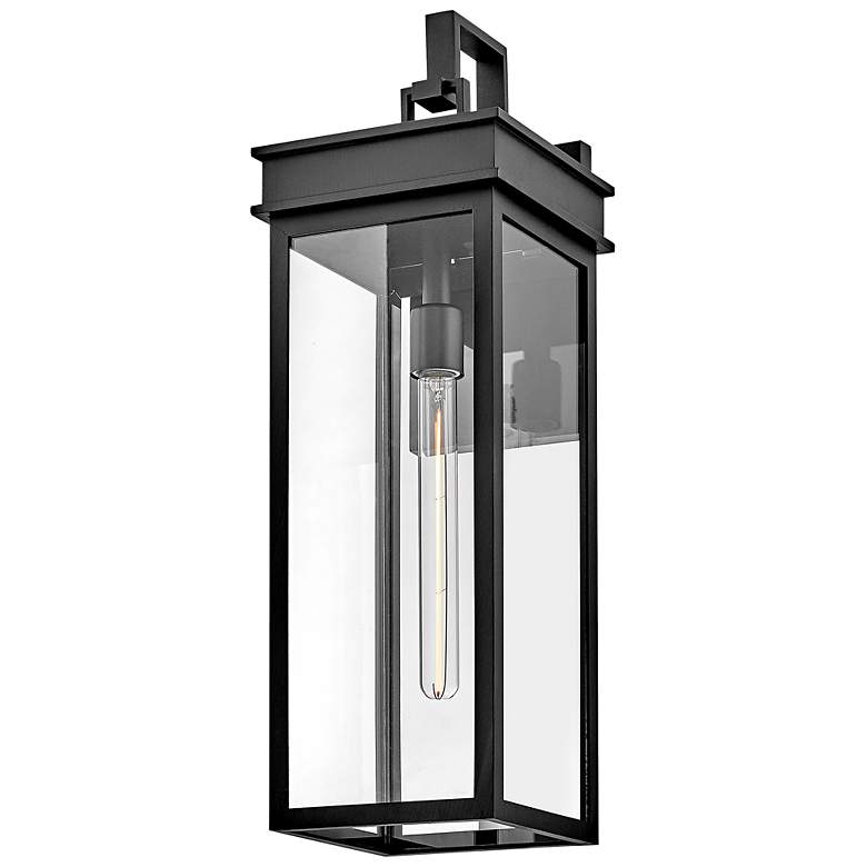 Image 4 Cole 25" High Black Rectangular Outdoor Wall Light more views