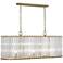 Cole 42" Wide Modern Brass Kitchen Island Light Pendant