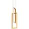 Cole 6" Wide Gold 2-Light LED Mini Pendant Light