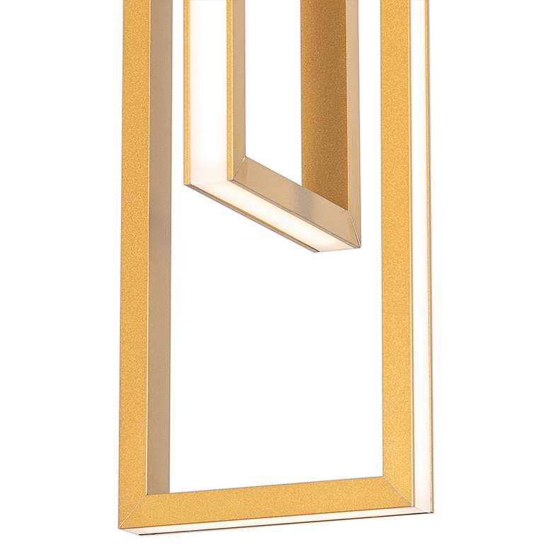 Image 3 Cole 6" Wide Gold 2-Light LED Mini Pendant Light more views