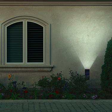 Cole 9 1/4" High Black LED Single Direction Solar Wall Light