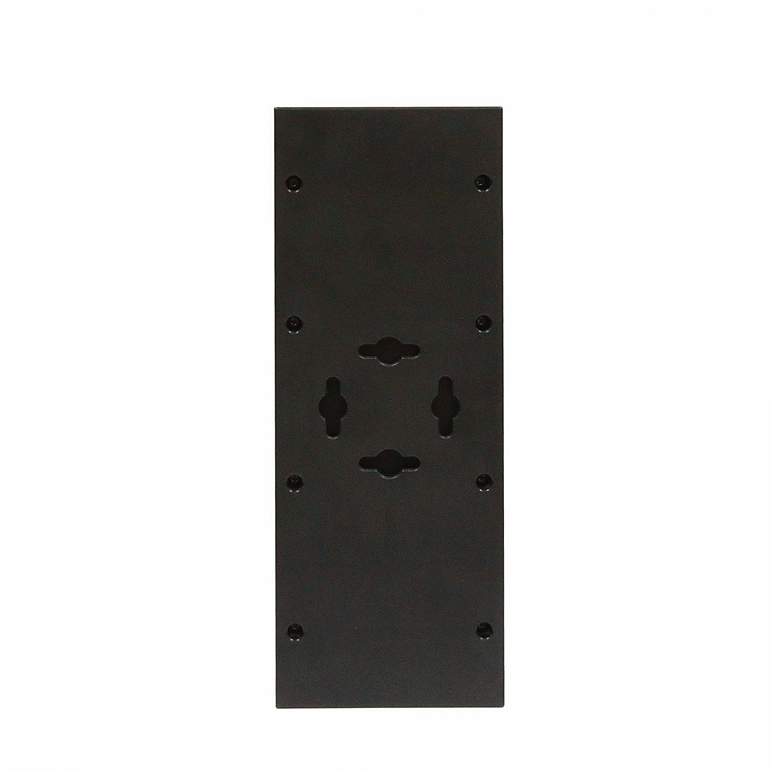 Image 4 Cole 9 1/4" High Black LED Dual Direction Solar Wall Light more views