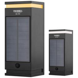 Cole 9 1/4&quot; High Black LED Single Direction Solar Wall Light