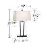 Watch A Video About the Cole Black Metal Table Lamps with USB Port Set of 2