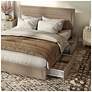 7_Cole Light Brown Upholstered Queen Platform Bed With 4 Side Drawers more views