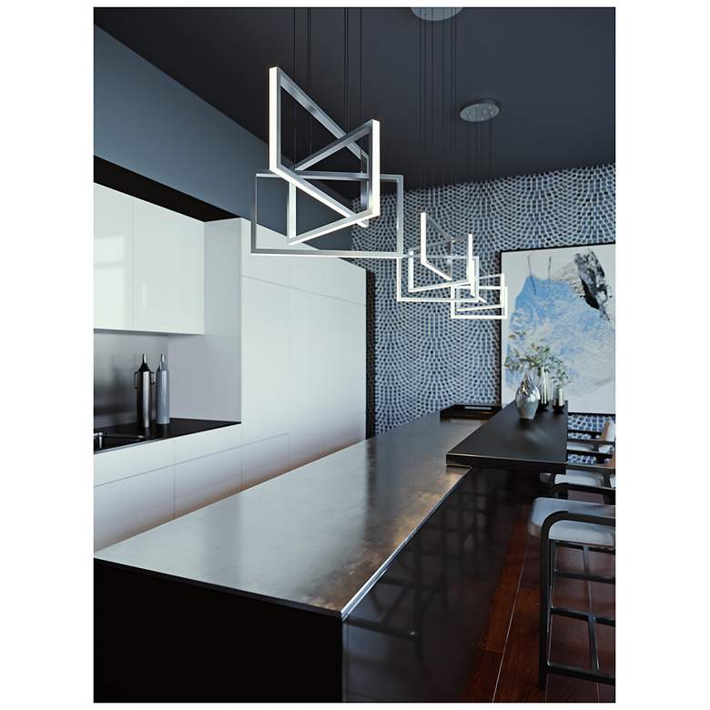 Image 2 Cole Pendant - LED 36W - 2800 Lm - 120V - Satin Nickel more views