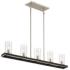Cole's Crossing 40"W Coal Nickel 5-Light Island Chandelier