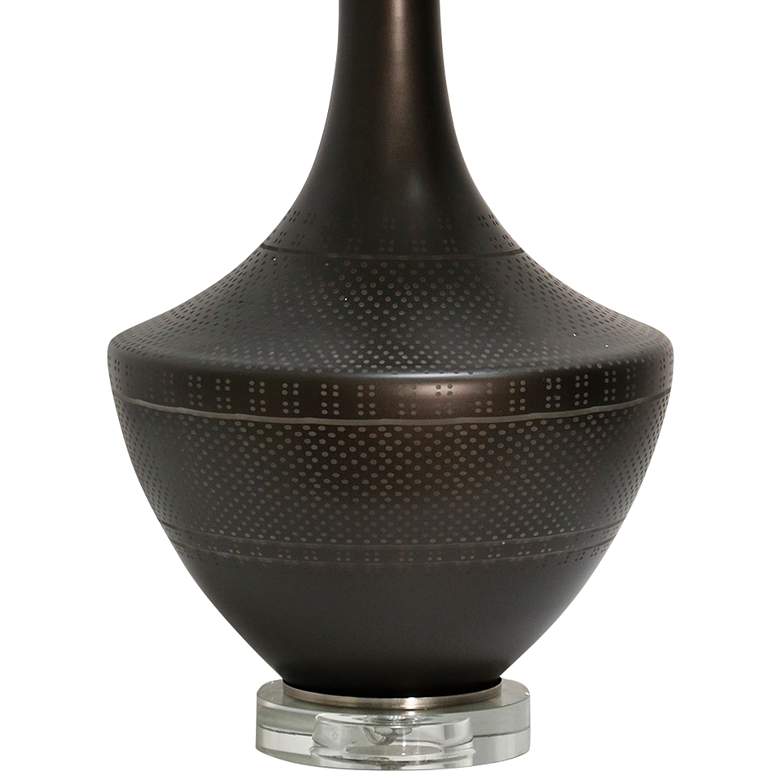 Image 3 Coleford Dark Bronze Metal Vase Table Lamp more views