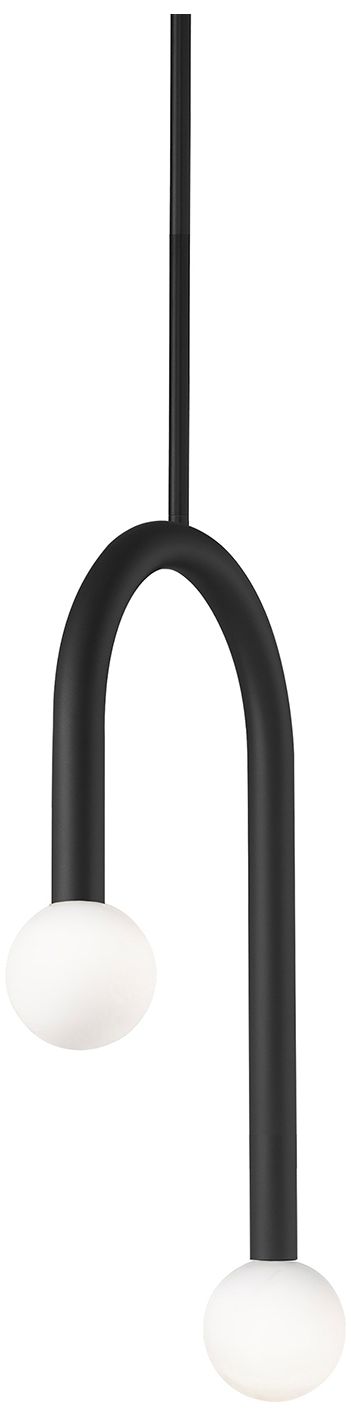 Image 2 Colette 12" Wide Black LED Pendant