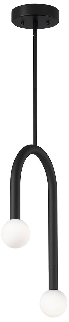 Image 3 Colette 12" Wide Black LED Pendant more views