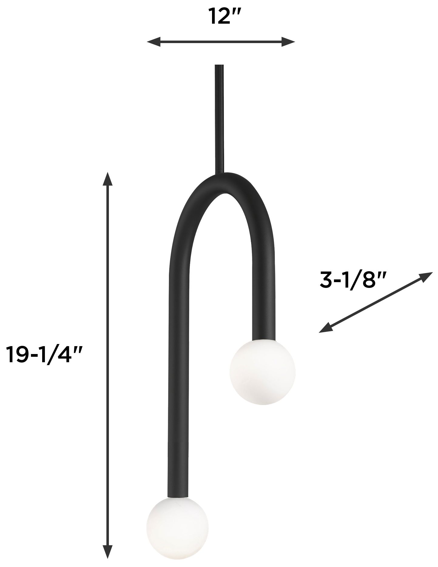 Image 7 Colette 12" Wide Black LED Pendant more views