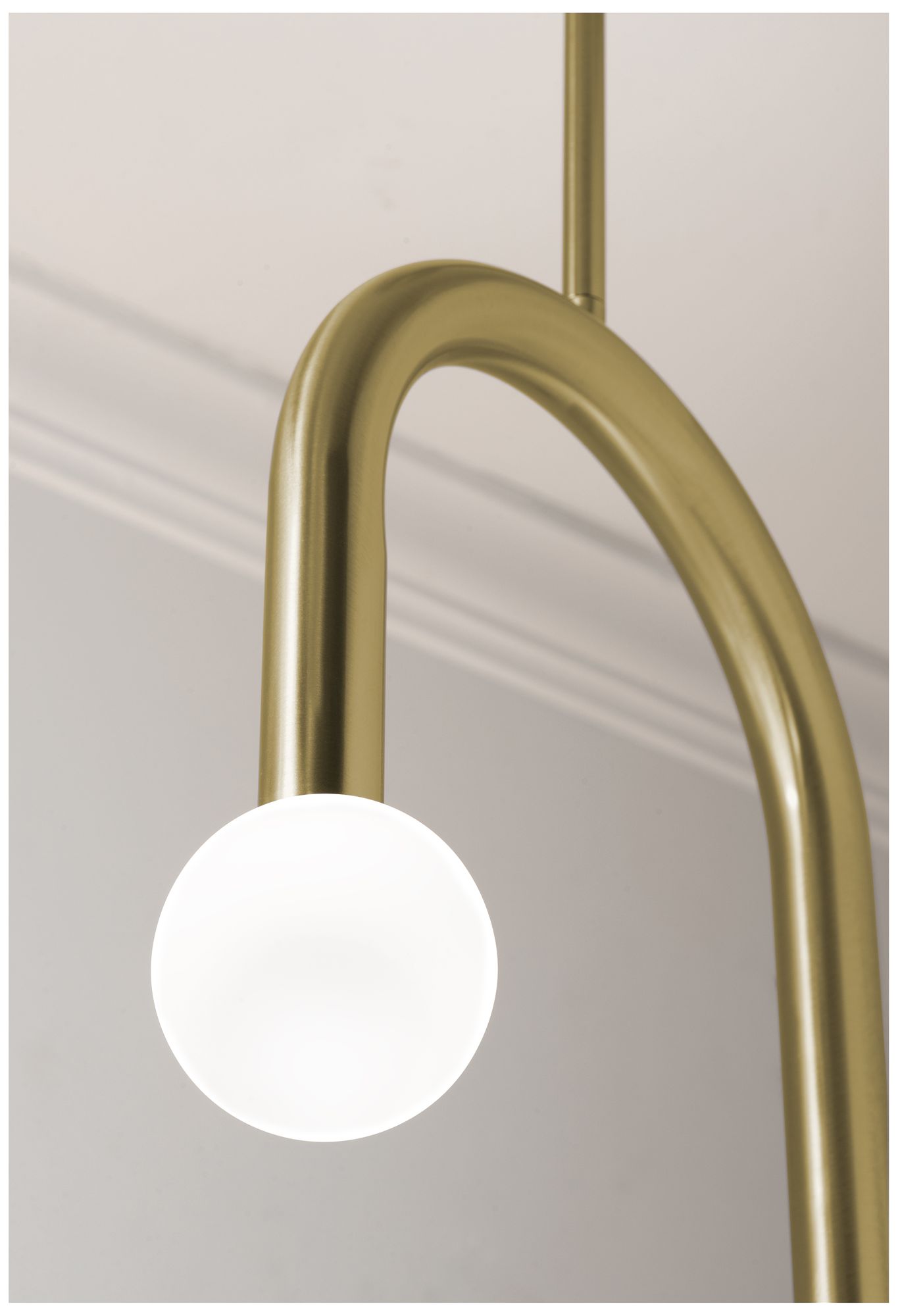 Image 5 Colette 12" Wide Light Antique Brass LED Pendant more views