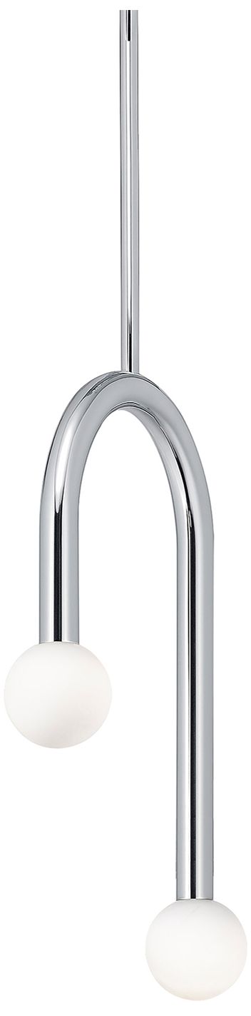 Colette 12" Wide Polished Chrome LED Pendant