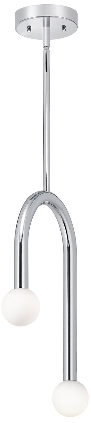 Image 3 Colette 12" Wide Polished Chrome LED Pendant more views