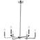 Colette 24" Wide Polished Chrome 6-Light Chandelier