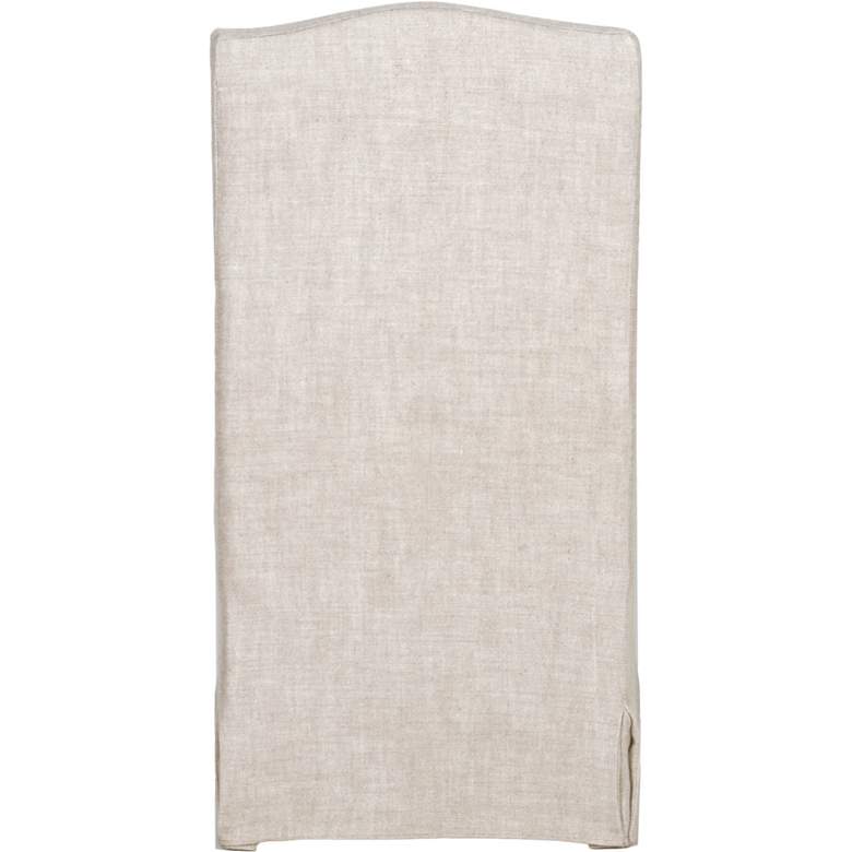 Image 6 Colette 41" High Bisque French Linen Dining Chairs Set of 2 more views