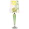 Colette Apple Glass Table Lamp with Anna Green Shade