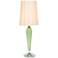 Colette Apple Glass Table Lamp with Eggshell Silk Shade