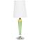 Colette Apple Glass Table Lamp with White and Gold Shade