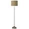 Colette Brushed Nickel Pull Chain Floor Lamp