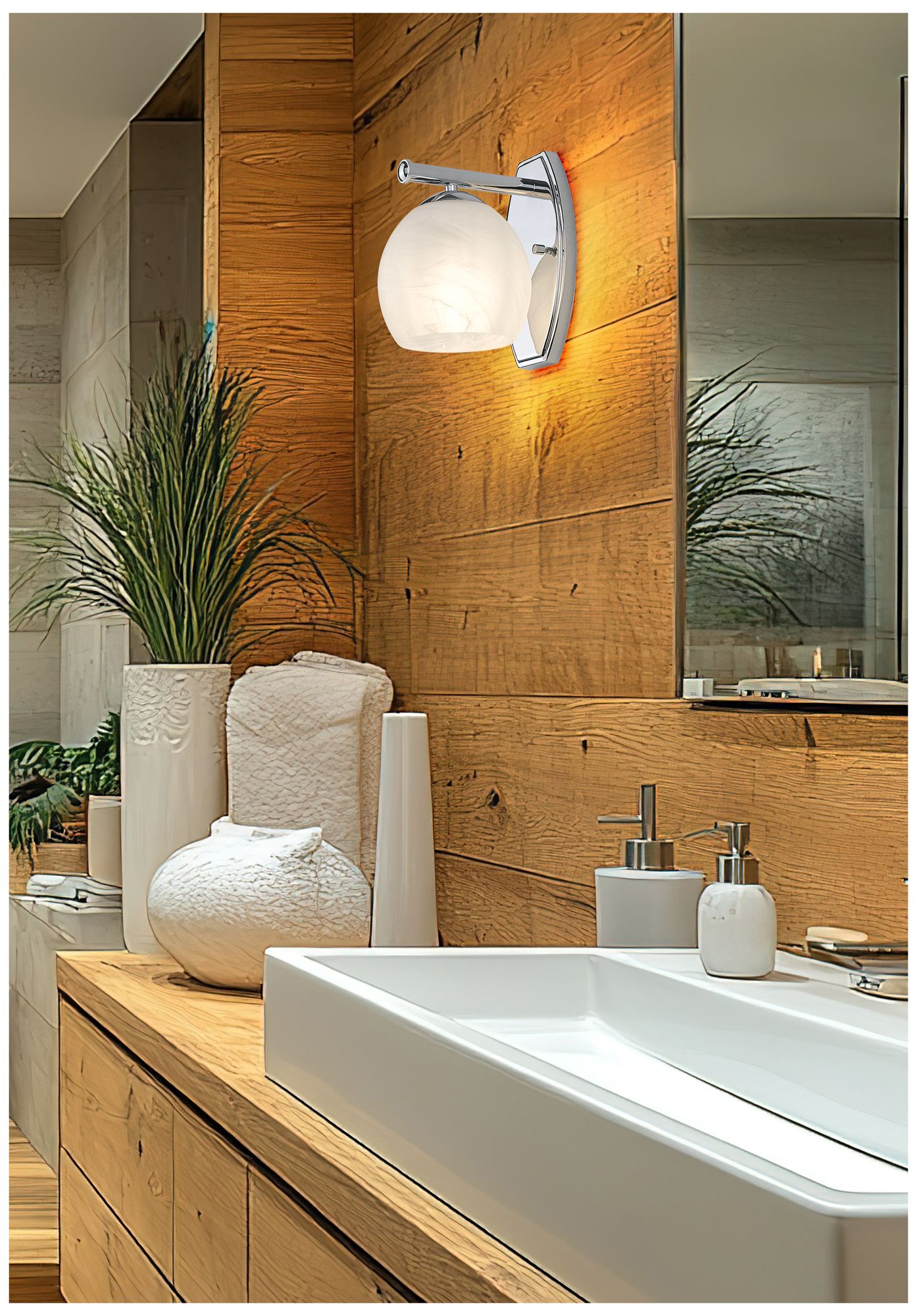 Image 2 Colette by Z-Lite Chrome  1 Light Wall Sconce more views